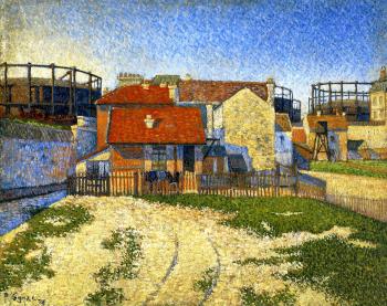 Reproductions of Paul Signac paintings, The Gas Tanks at Clichy Reproductions of Paul Signac paintings, The Gas Tanks at Clichy